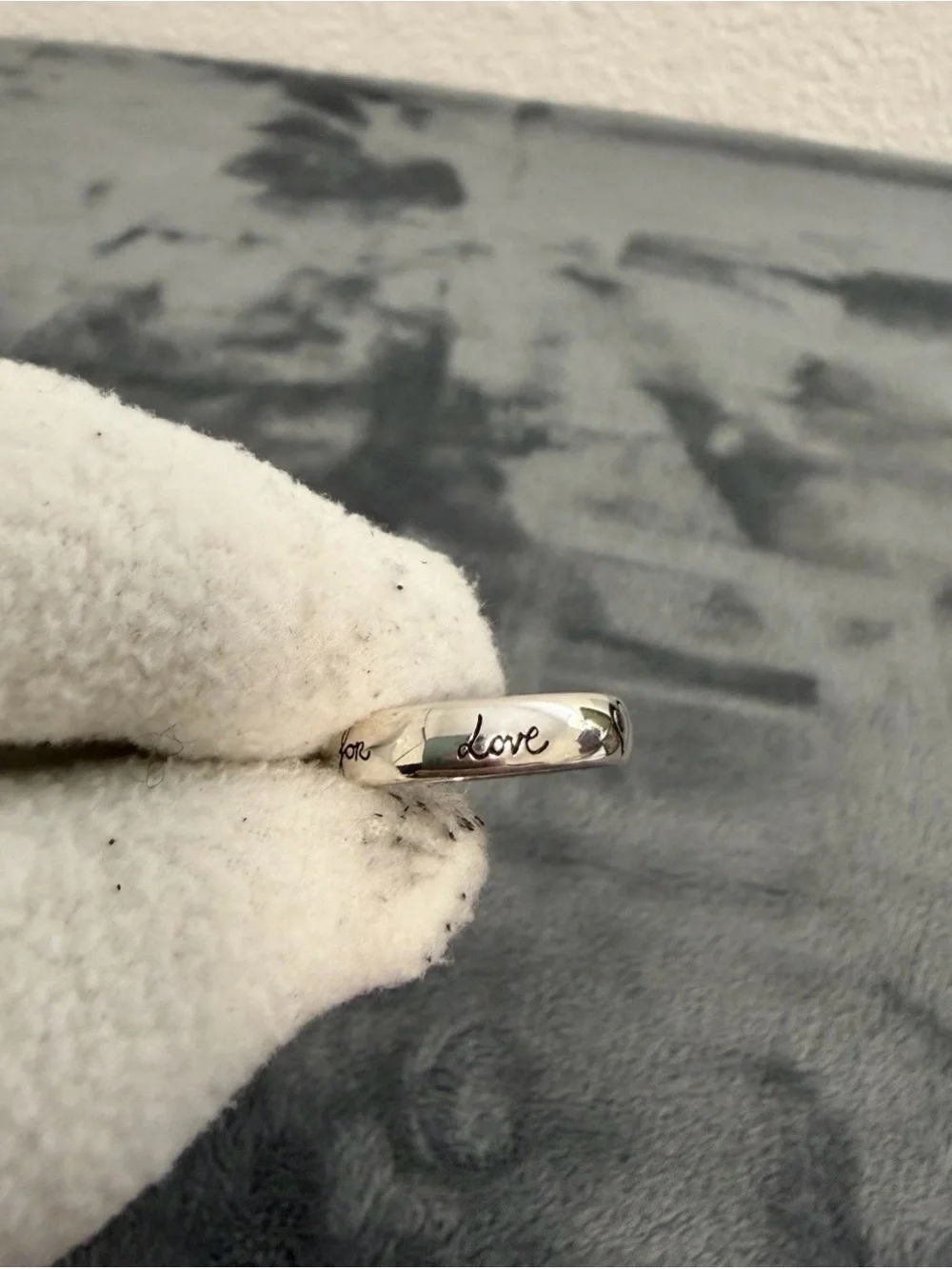 Brand New Gucci Blind for Love Sterling Silver 925 Ring Size 8 (US 4.5)